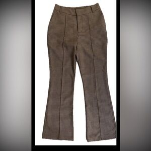 7 For All Mankind 2 Pants High Waist Bell Bottom 2 S Pockets Brown Office